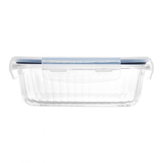 Pote 370ml Hermetico De Vidro Com Tampa Plastica Lines